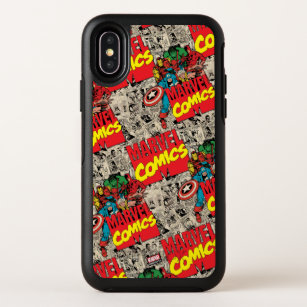 Marvel Comics Hero Group Pattern OtterBox Symmetry iPhone X Case