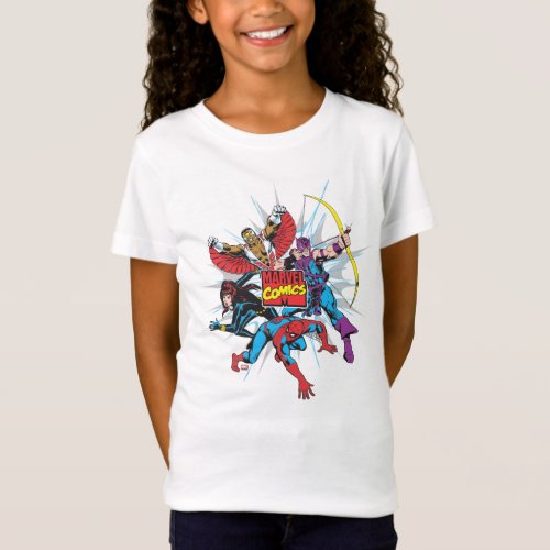 Marvel Comics Hero Group T_Shirt