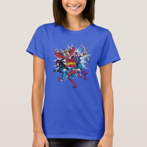 Marvel Comics Hero Group T_Shirt