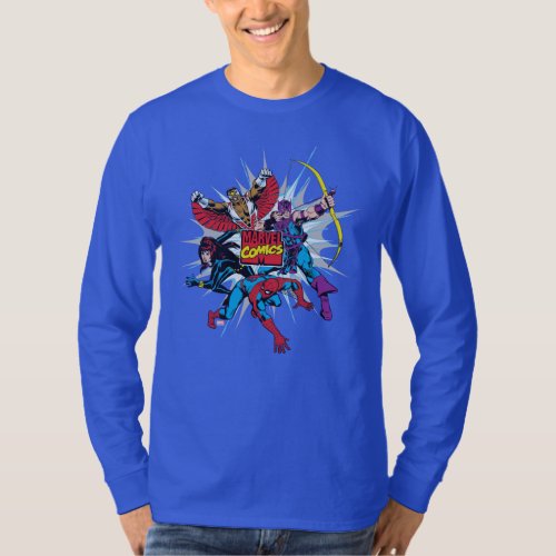 Marvel Comics Hero Group T_Shirt