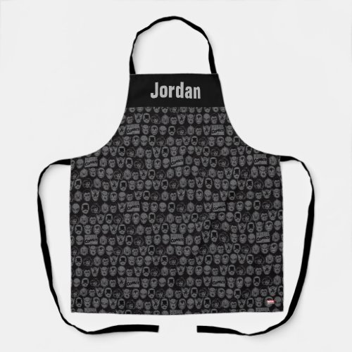 Marvel Comics Hero Head Pattern Apron