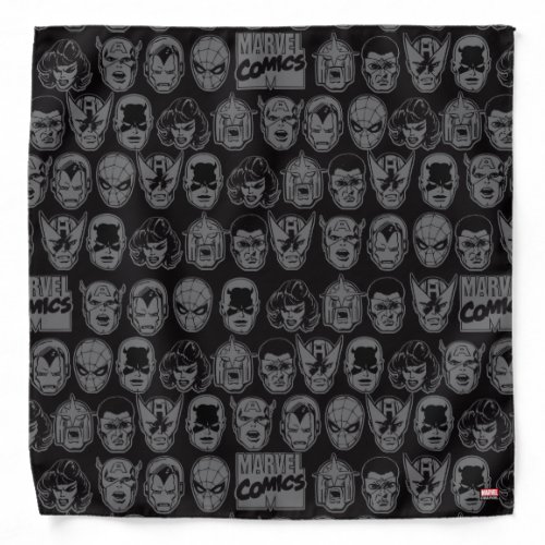 Marvel Comics Hero Head Pattern Bandana