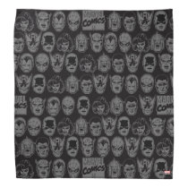 Marvel Comics Hero Head Pattern Bandana Marvel Comics Hero Head Pattern Bandana
