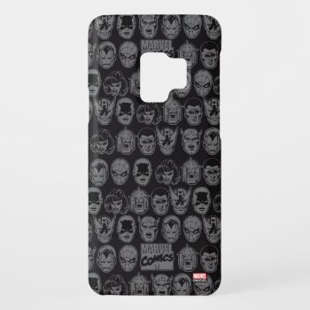 Marvel Comics Hero Head Pattern Case-mate Samsung Galaxy S9 Case by marvelclassics at Zazzle