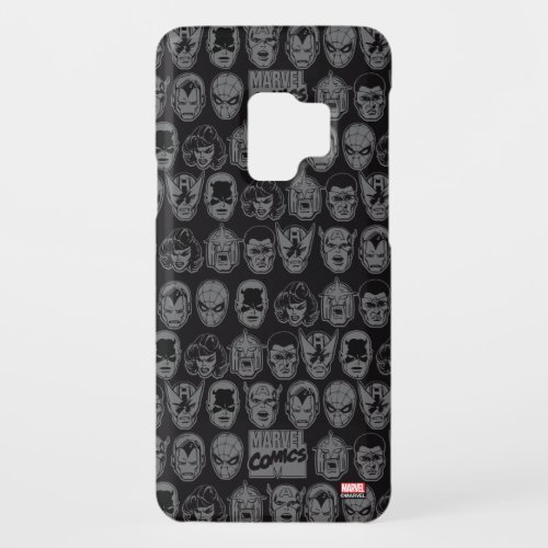 Marvel Comics Hero Head Pattern Case_Mate Samsung Galaxy S9 Case