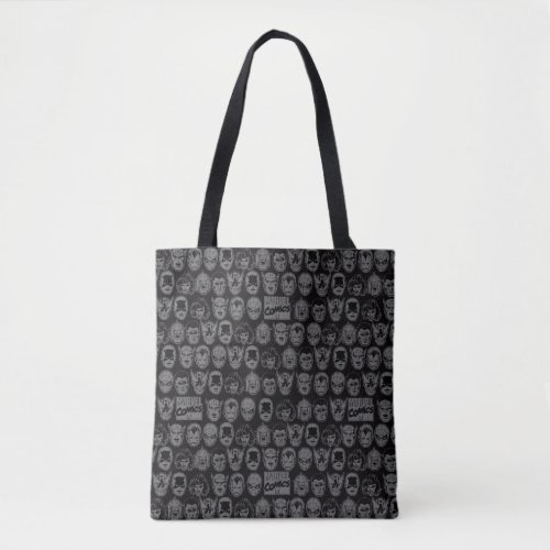 Marvel Comics Hero Head Pattern Tote Bag