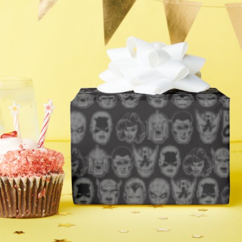 Marvel Comics Hero Head Pattern Wrapping Paper