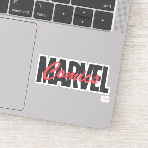 Marvel Comics Overlapped Cursive Logo Sticker