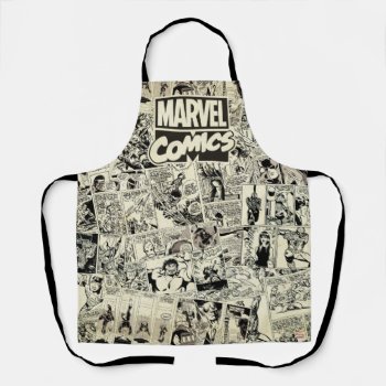 Marvel Comics Pages Pattern Apron by marvelclassics at Zazzle