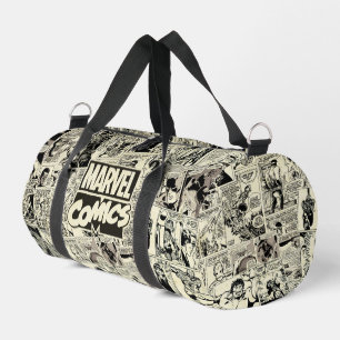 Marvel Comics Pages Pattern Duffle Bag
