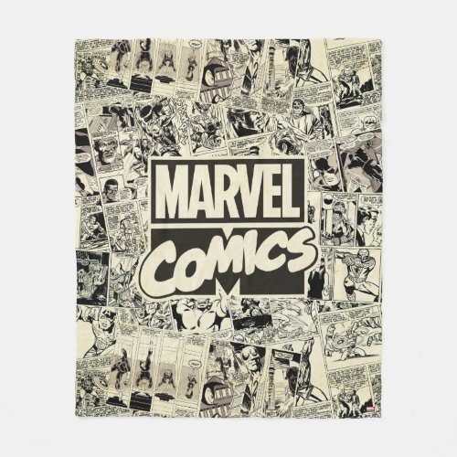 Marvel Comics Pages Pattern Fleece Blanket