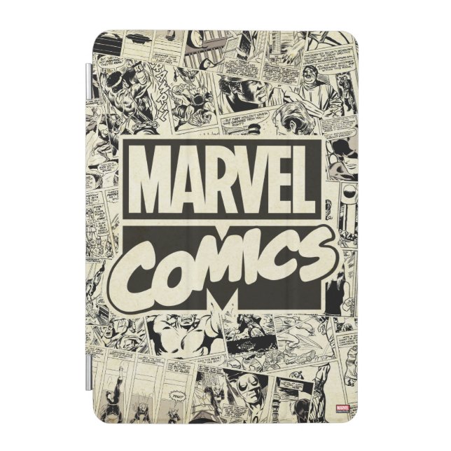 Marvel Comics Pages Pattern iPad Mini Cover (Front)