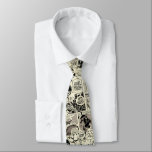 Marvel Comics Pages Pattern Neck Tie<br><div class="desc">This retro Marvel Comics pattern features the vintage Marvel Comics logo on top of various black and white comic book pages,  featuring Captain America,  Spider-Man,  Iron Man,  Daredevil,  Luke Cage,  and Iron Fist.</div>