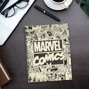 Marvel Comics Pages Pattern Notebook by marvelclassics at Zazzle