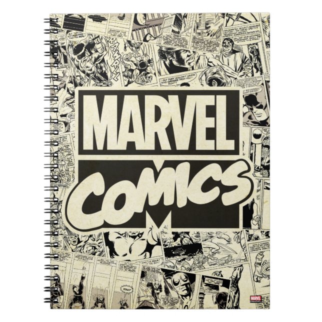 Marvel Comics Pages Pattern Notebook (Front)