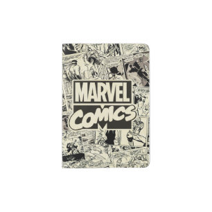 Marvel Comics Pages Pattern Passport Holder