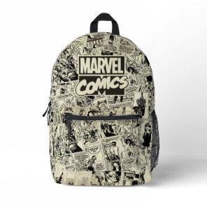 Marvel Comics Pages Pattern Printed Backpack