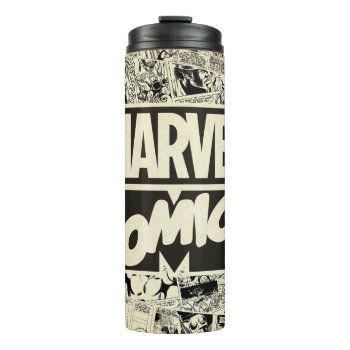 Marvel Comics Pages Pattern Thermal Tumbler by marvelclassics at Zazzle