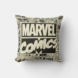 Marvel Comics Pages Pattern Throw Pillow