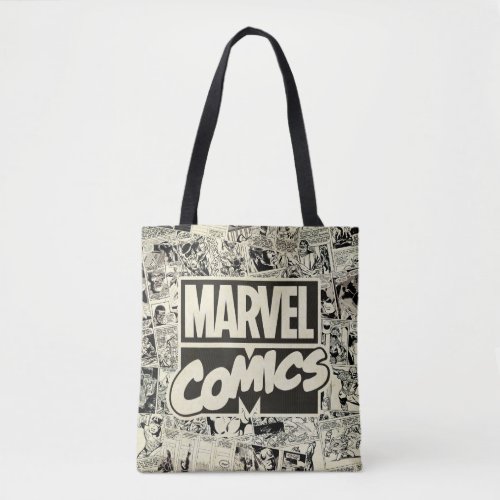 Marvel Comics Pages Pattern Tote Bag