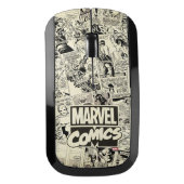 Marvel Comics Pages Pattern Wireless Mouse (Front)
