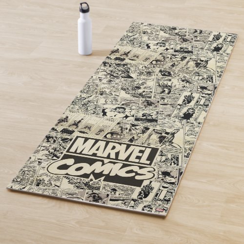 Marvel Comics Pages Pattern Yoga Mat