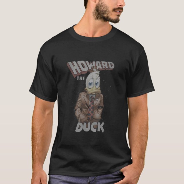 Marvel Comics Retro Classic Howard The Duck Space  T-Shirt (Front)