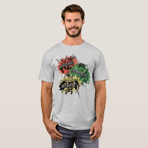 Marvel Comics Spider-man, Hulk, & Thor T-shirt 