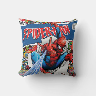 marvel comics  spider man Throw Pillow