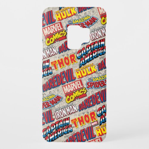 Marvel Comics Titles Pattern Case_Mate Samsung Galaxy S9 Case