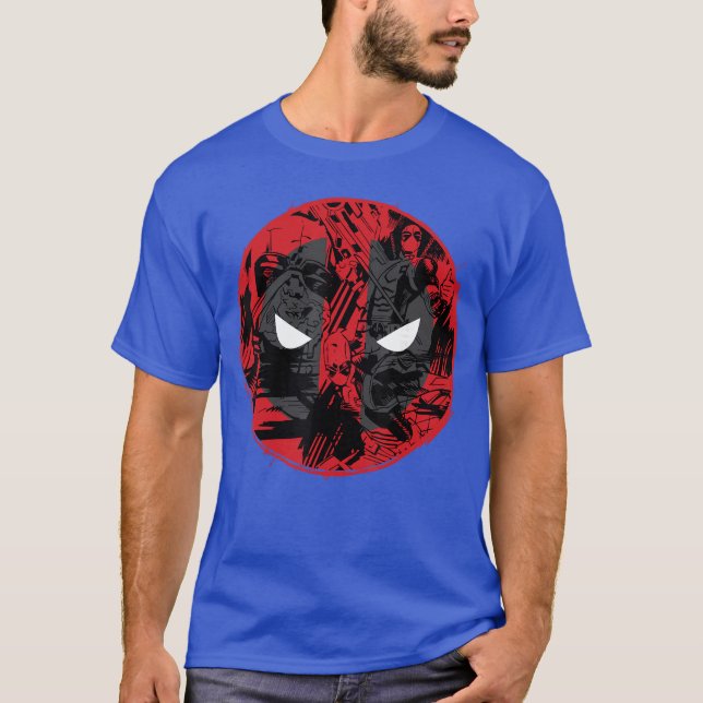 Marvel Deadpool Comic Logo Fill funny T-Shirt (Front)