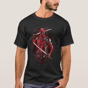 Marvel Deadpool & Wolverine Double Katana Vignette T-Shirt