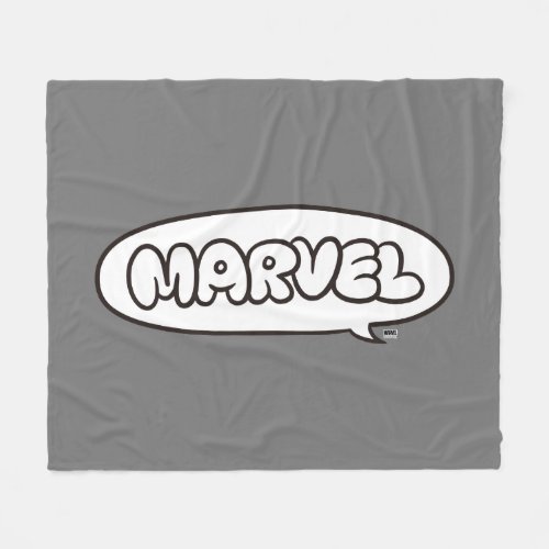 Marvel Doodle Speech Bubble Logo Fleece Blanket