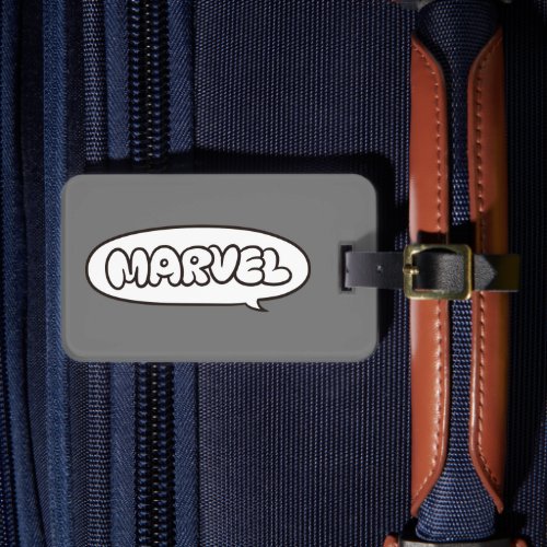 Marvel Doodle Speech Bubble Logo Luggage Tag