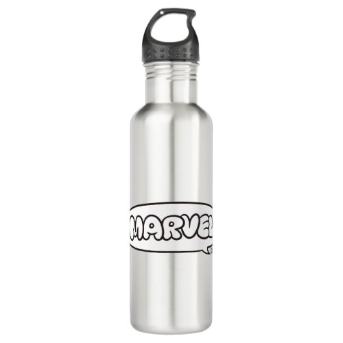 Marvel Doodle Speech Bubble Logo Stainless Steel Water Bottle