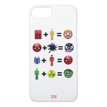 Marvel Emoji Character Equations Iphone 8/7 Case