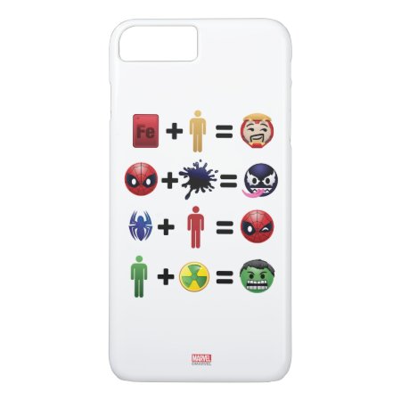 Marvel Emoji Character Equations Iphone 8 Plus/7 Plus Case
