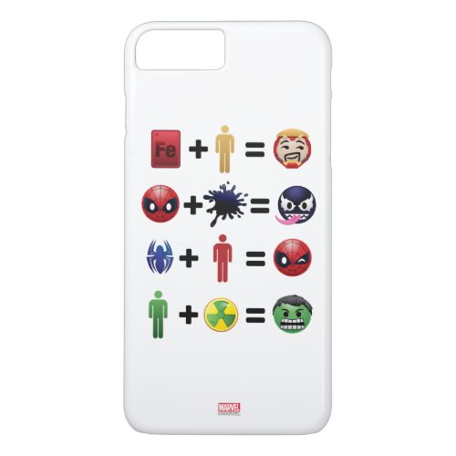 Marvel Emoji Character Equations iPhone 8 Plus7 Plus Case