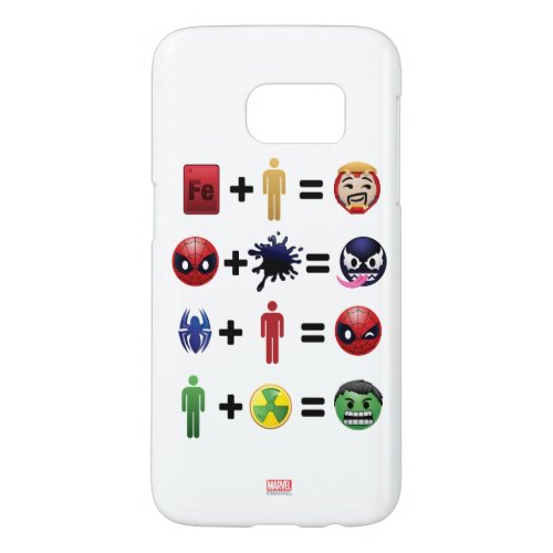 Marvel Emoji Character Equations Samsung Galaxy S7 Case