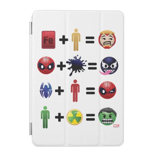 Marvel Emoji Character Equations iPad Mini Cover