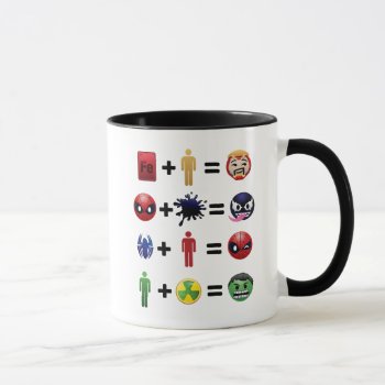 Marvel Emoji Character Equations Mug by marvelemoji at Zazzle