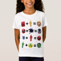 Marvel Emoji Character Equations T-Shirt