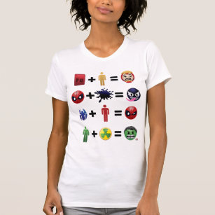 Marvel Emoji Character Equations T-Shirt