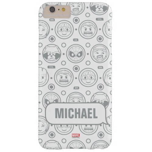 Marvel Emoji Characters Outline Pattern Barely There iPhone 6 Plus Case