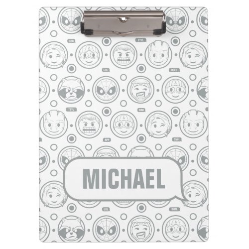 Marvel Emoji Characters Outline Pattern Clipboard