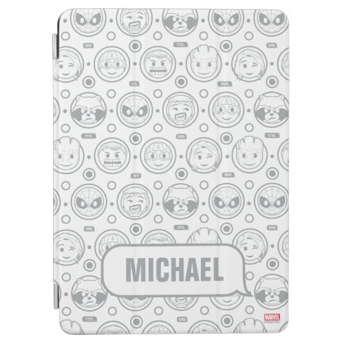 Marvel Emoji Characters Outline Pattern iPad Air Cover