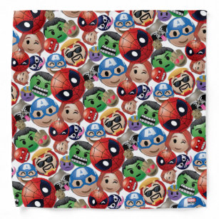 Marvel Emoji Characters Toss Pattern Bandana