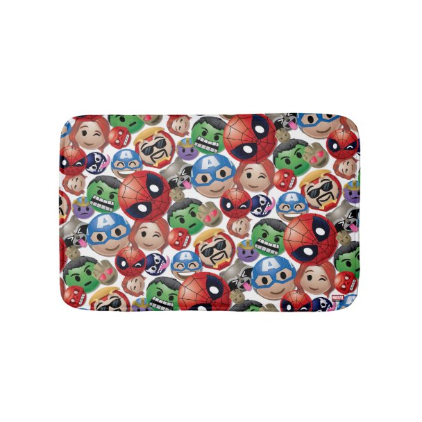 Marvel Emoji Characters Toss Pattern Fabric | Zazzle