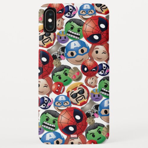 Marvel Emoji Characters Toss Pattern iPhone XS Max Case