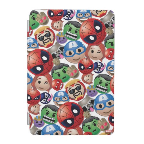 Marvel Emoji Characters Toss Pattern iPad Mini Cover